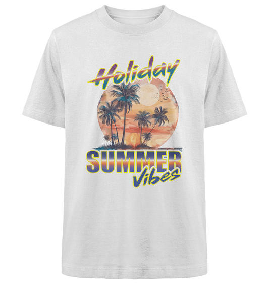 Urlaubs Shirt Holiday Summer Vibes - Heavy Oversized Organic Shirt