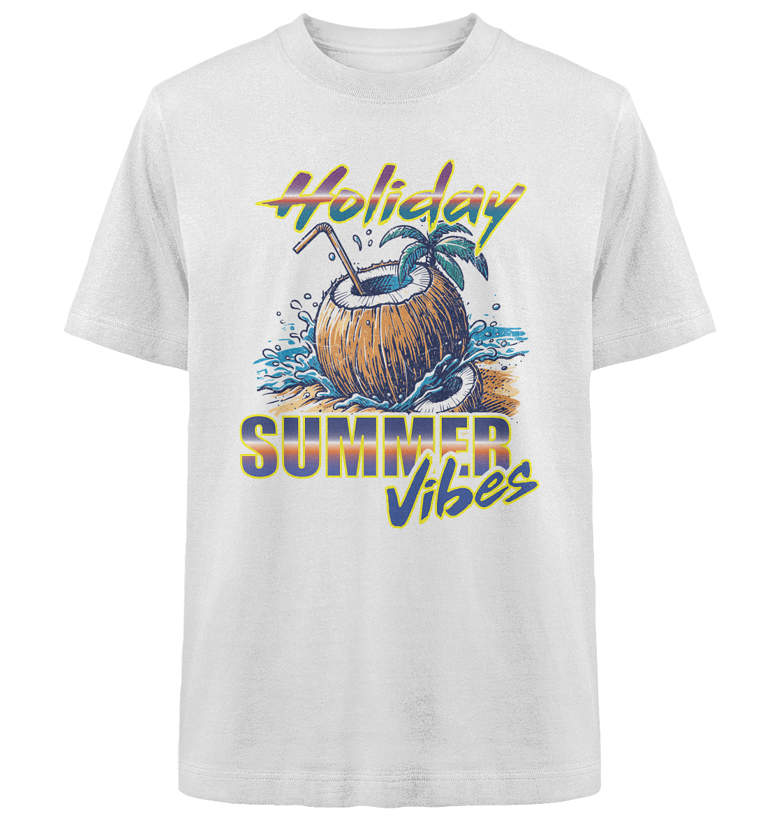 Urlaubs T-Shirt Holiday - Heavy Oversized Organic Shirt