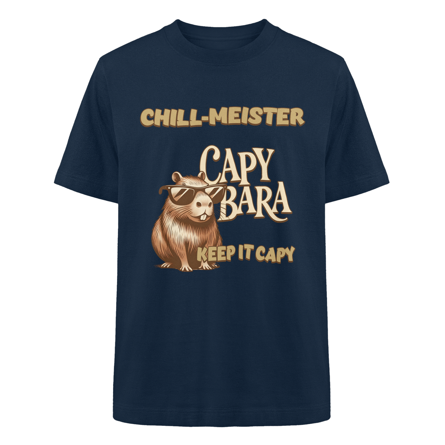 Chill-Meister Capybara – Keep it Capy (Bio & Premium) - Heavy Oversized Organic Shirt