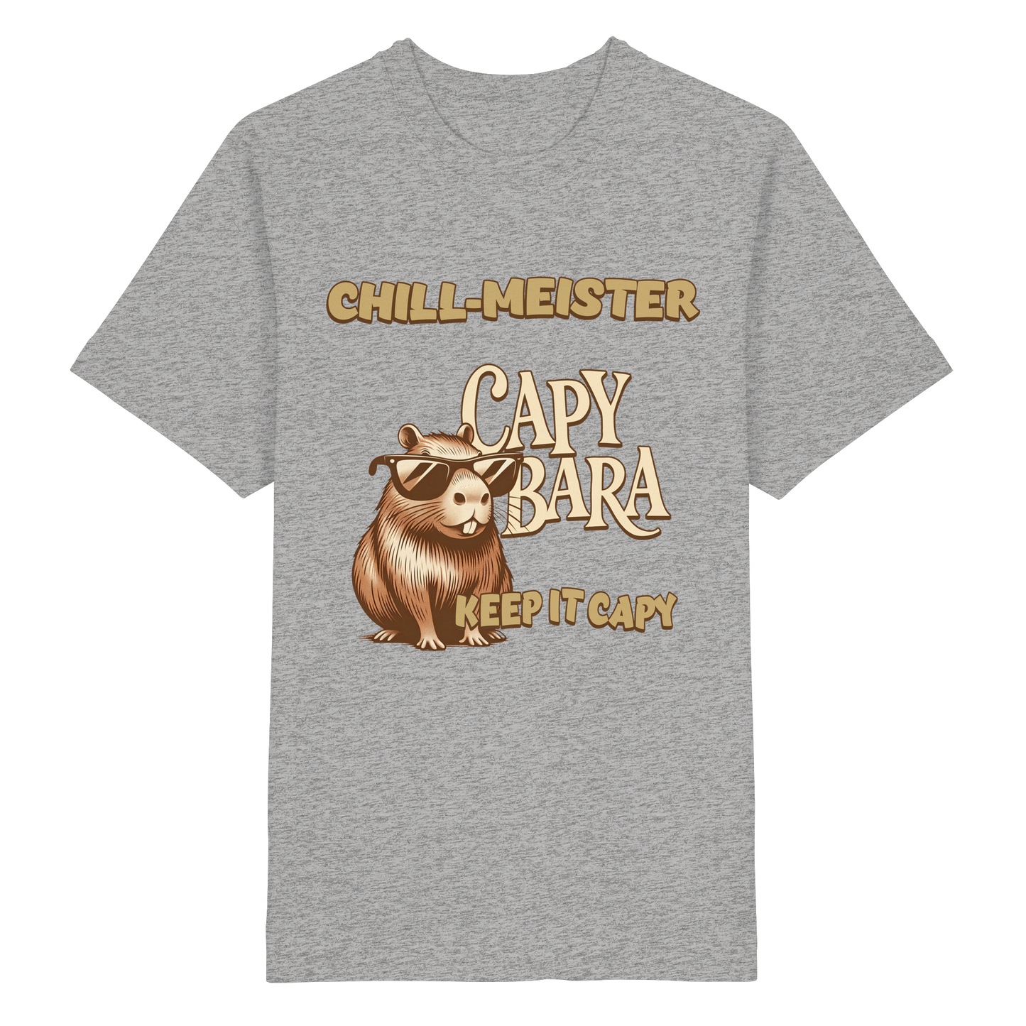 Chill-Meister Capybara – Keep it Capy (Bio & Premium) - Heavy Oversized Organic Shirt