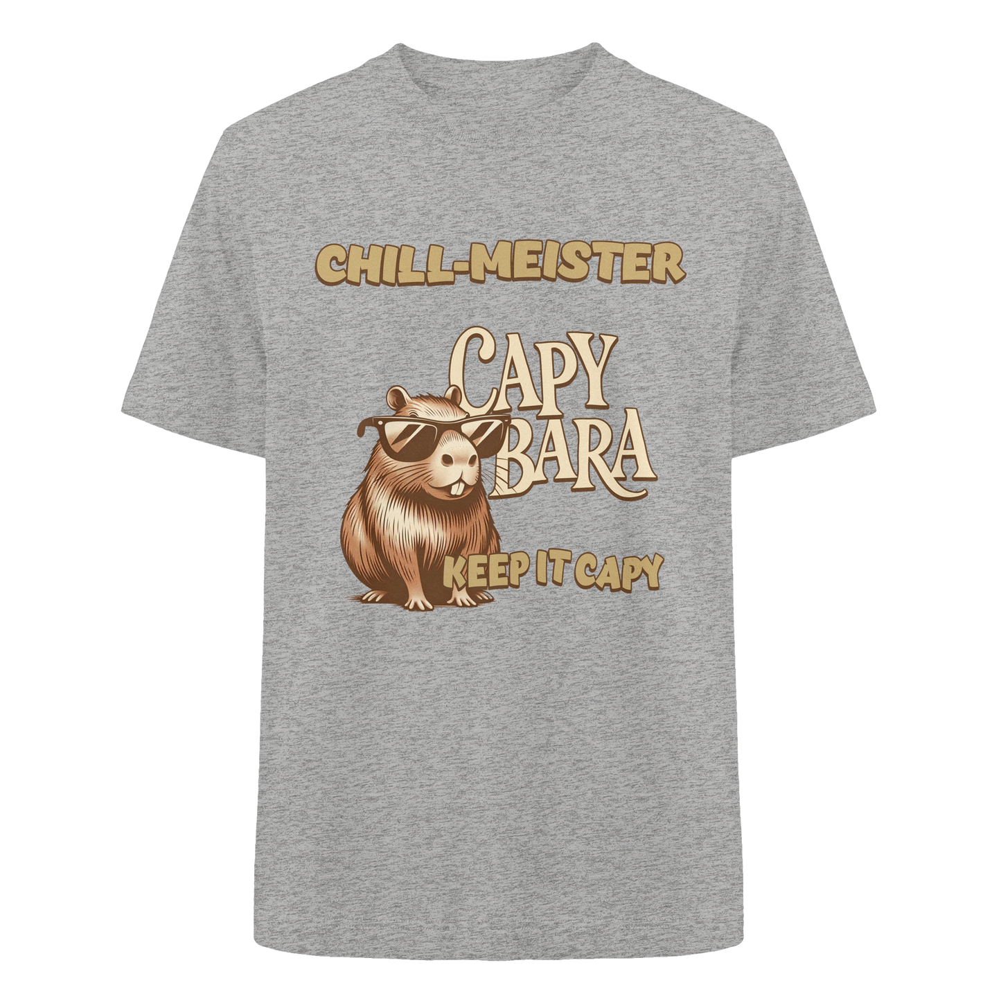 Chill-Meister Capybara – Keep it Capy (Bio & Premium) - Heavy Oversized Organic Shirt