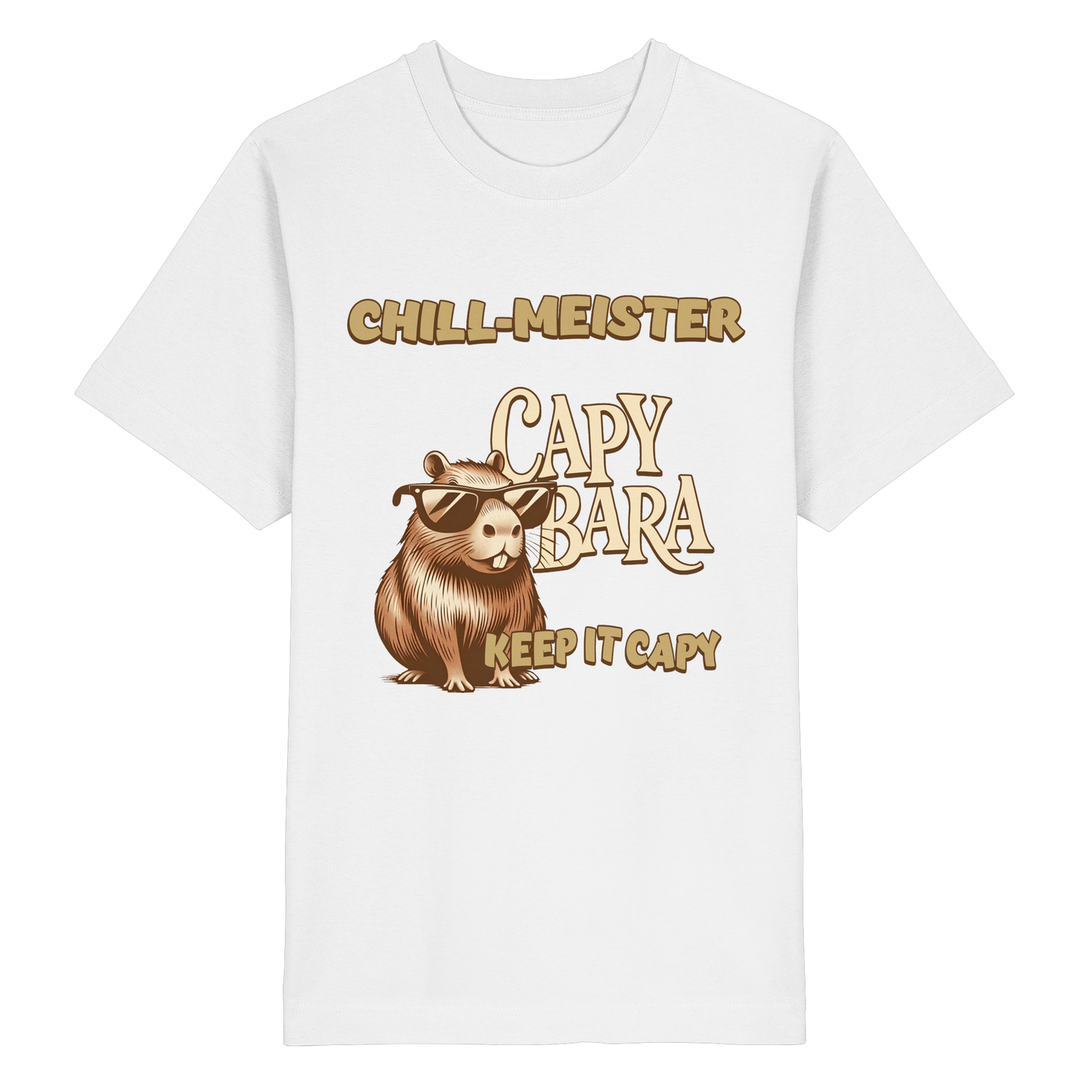 Chill-Meister Capybara – Keep it Capy (Bio & Premium) - Heavy Oversized Organic Shirt