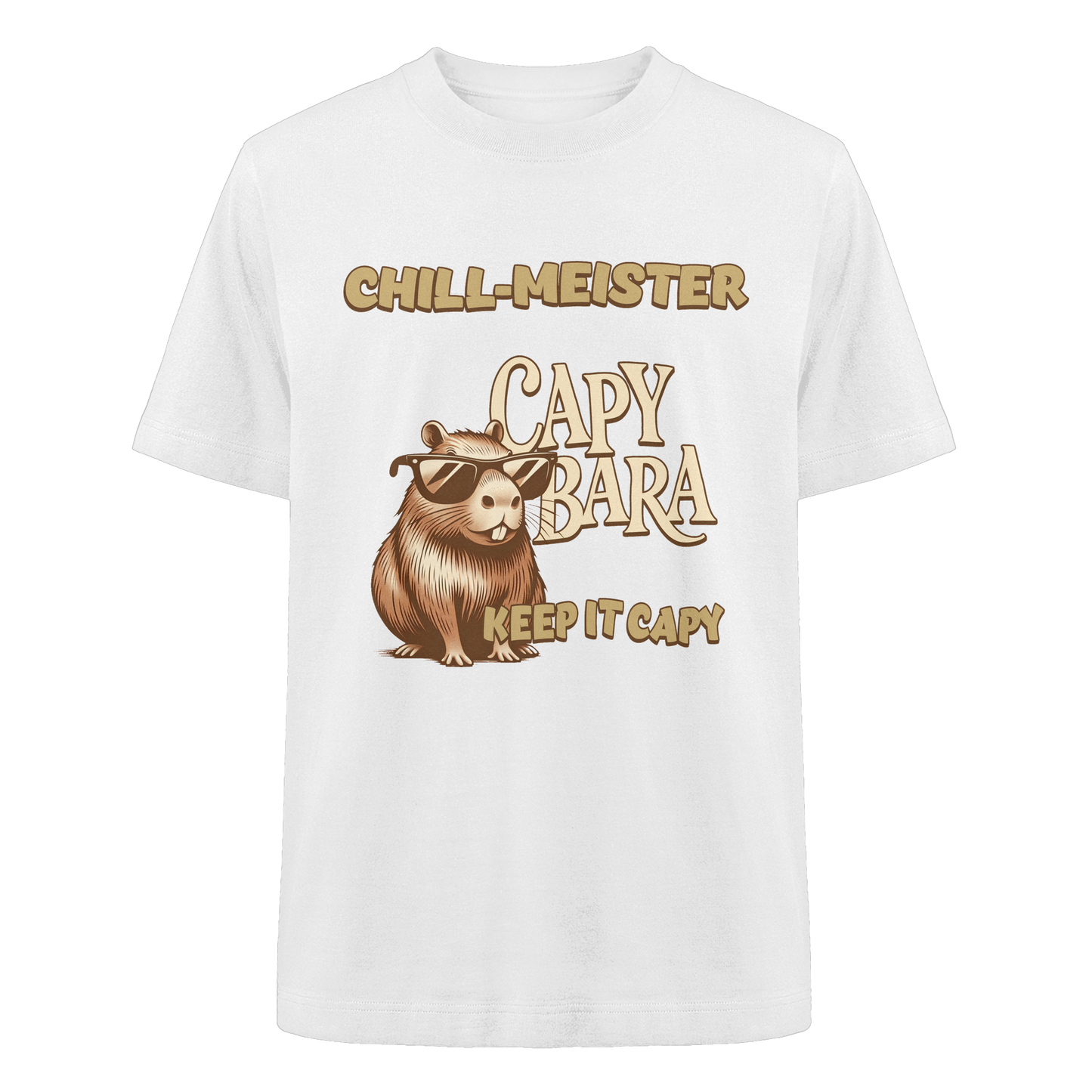 Chill-Meister Capybara – Keep it Capy (Bio & Premium) - Heavy Oversized Organic Shirt