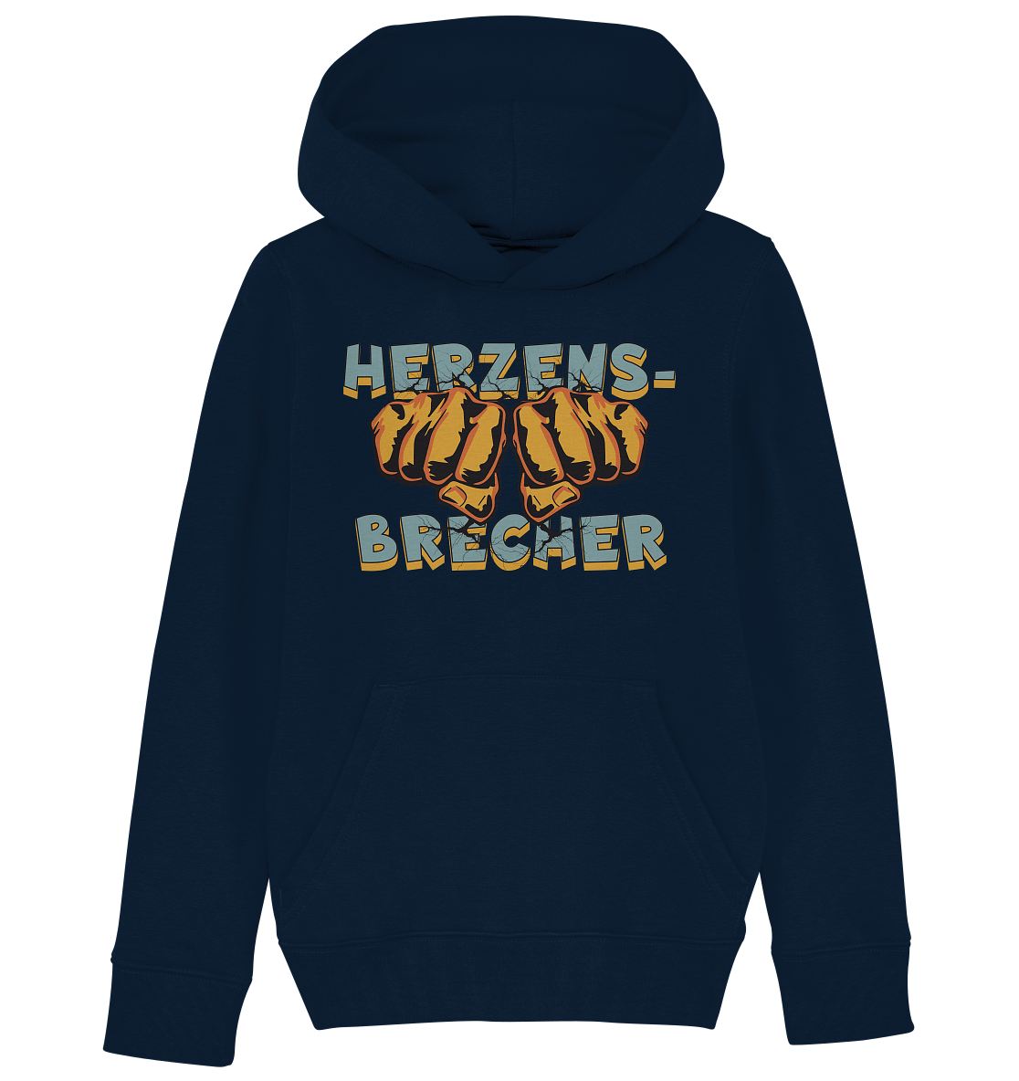 Herzensbrecher - Statement   - Kids Organic Hoodie