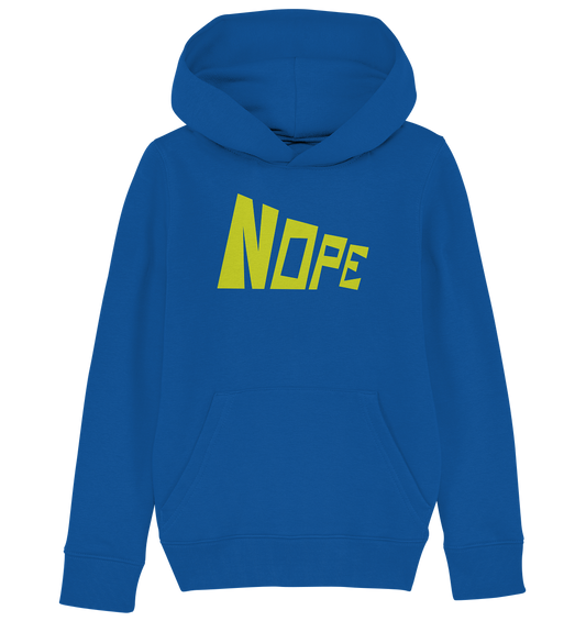 NOPE NO 2 - Kids Organic Hoodie