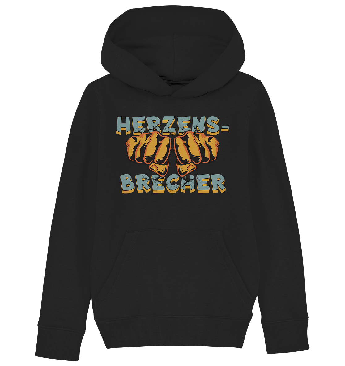 Herzensbrecher - Statement   - Kids Organic Hoodie