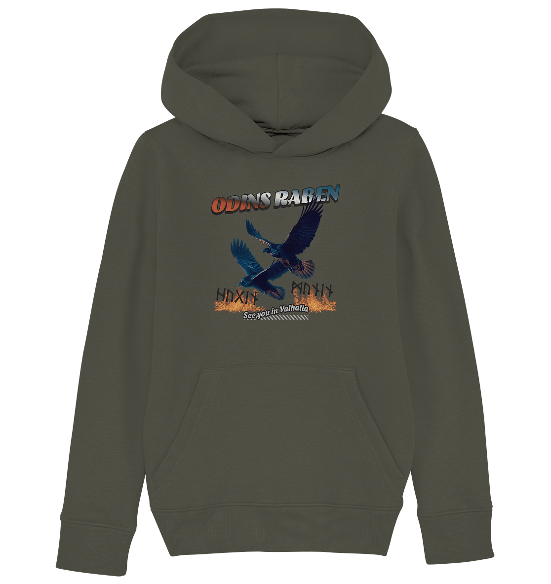 Raben Odins - Hugin und Munin - Kids Organic Hoodie