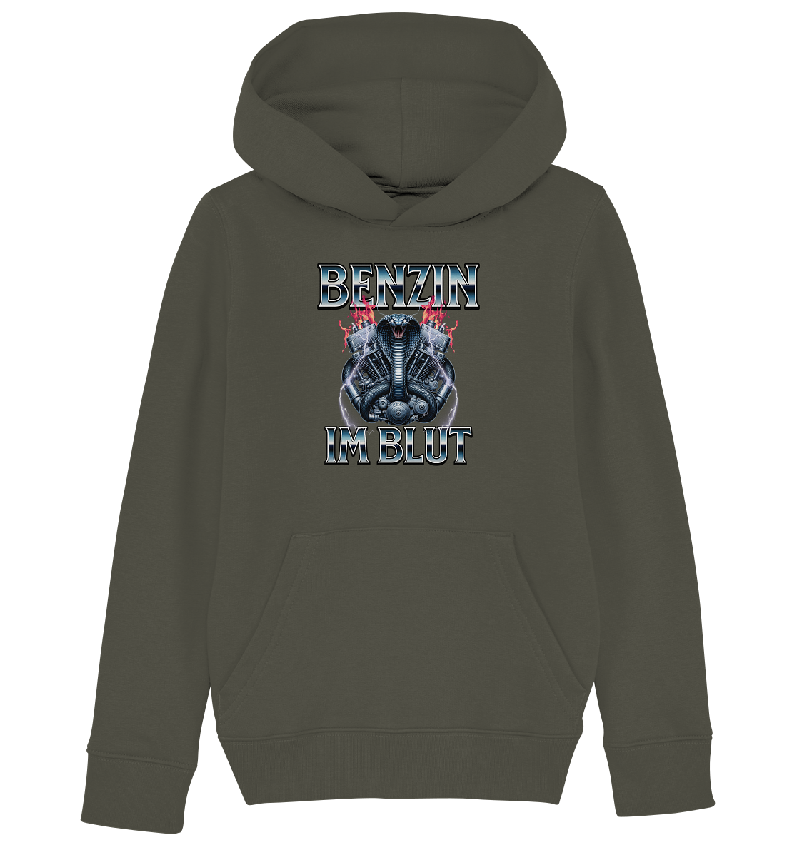 Benzin im Blut - Kids Organic Hoodie