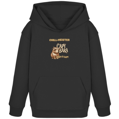 Chill-Meister Capybara – Doppel-Print (Front & Back) - Kids Organic Hoodie