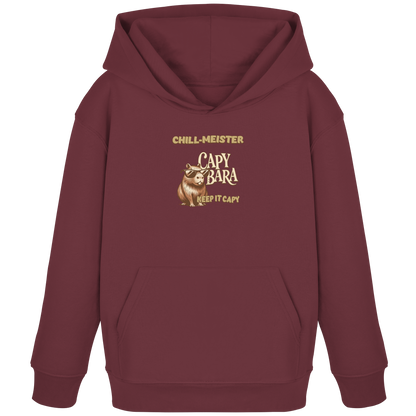 Chill-Meister Capybara – Doppel-Print (Front & Back) - Kids Organic Hoodie