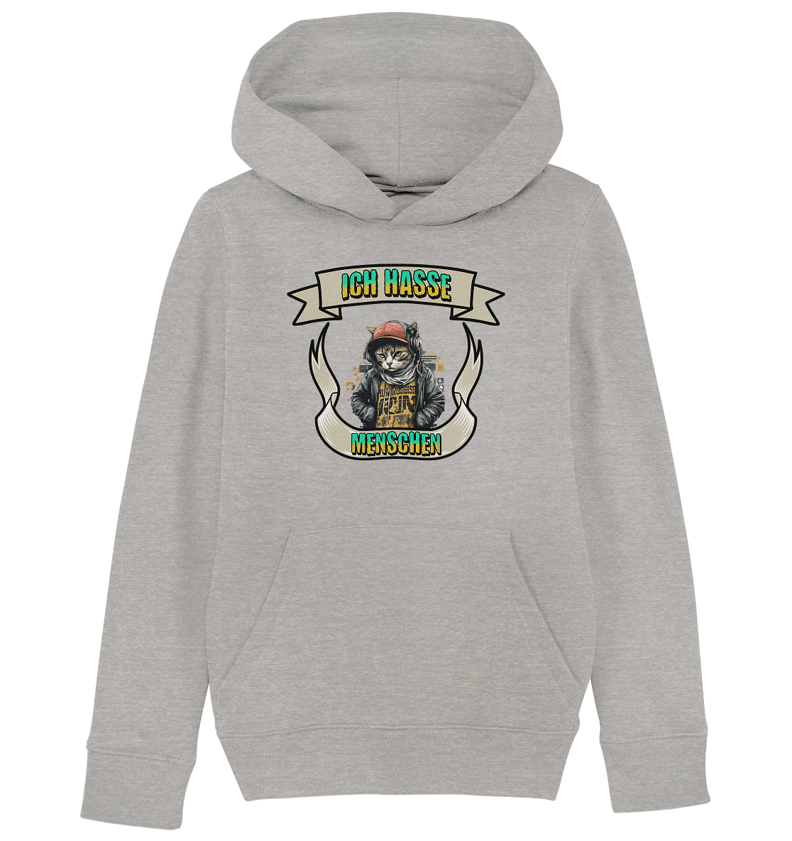 Streetwear- Ich hasse Menschen  - Kids Organic Hoodie