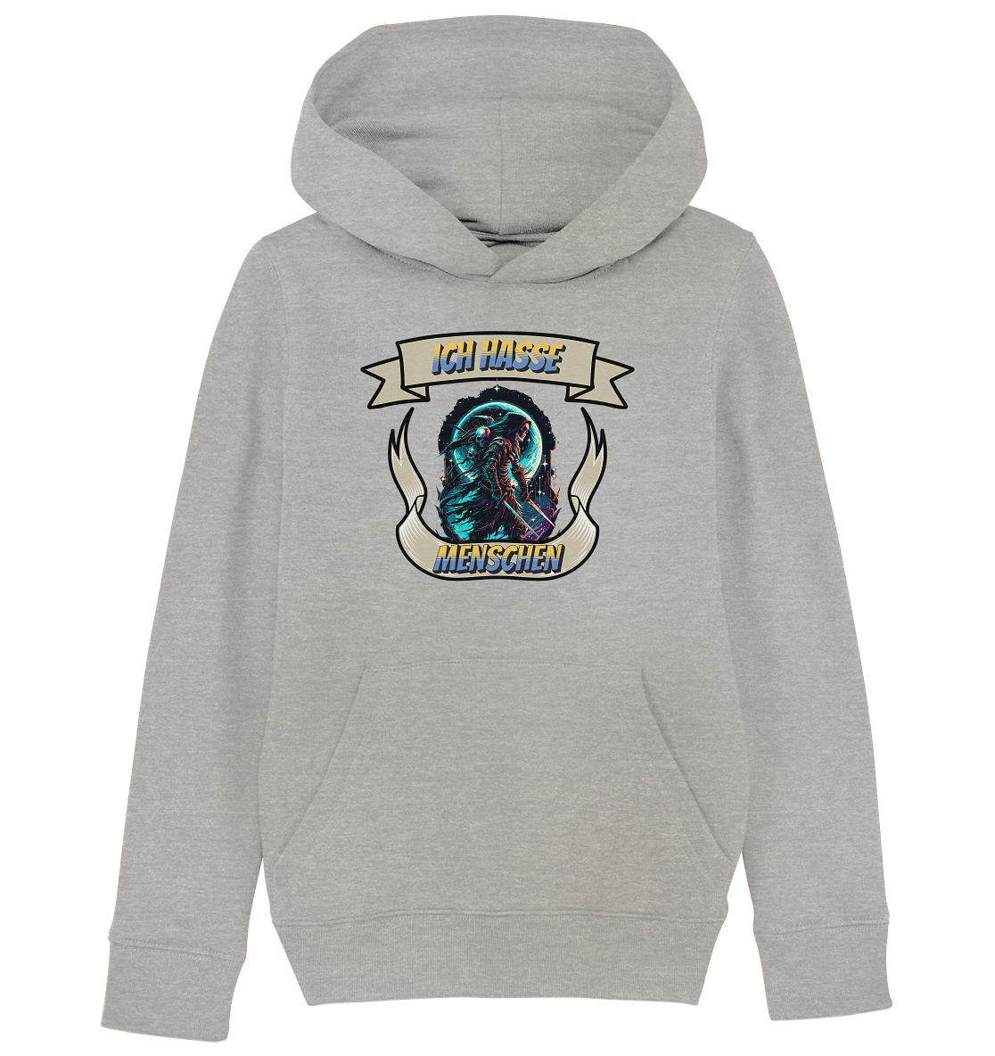 Reaper - Ich hasse Menschen Streetwear - Kids Organic Hoodie