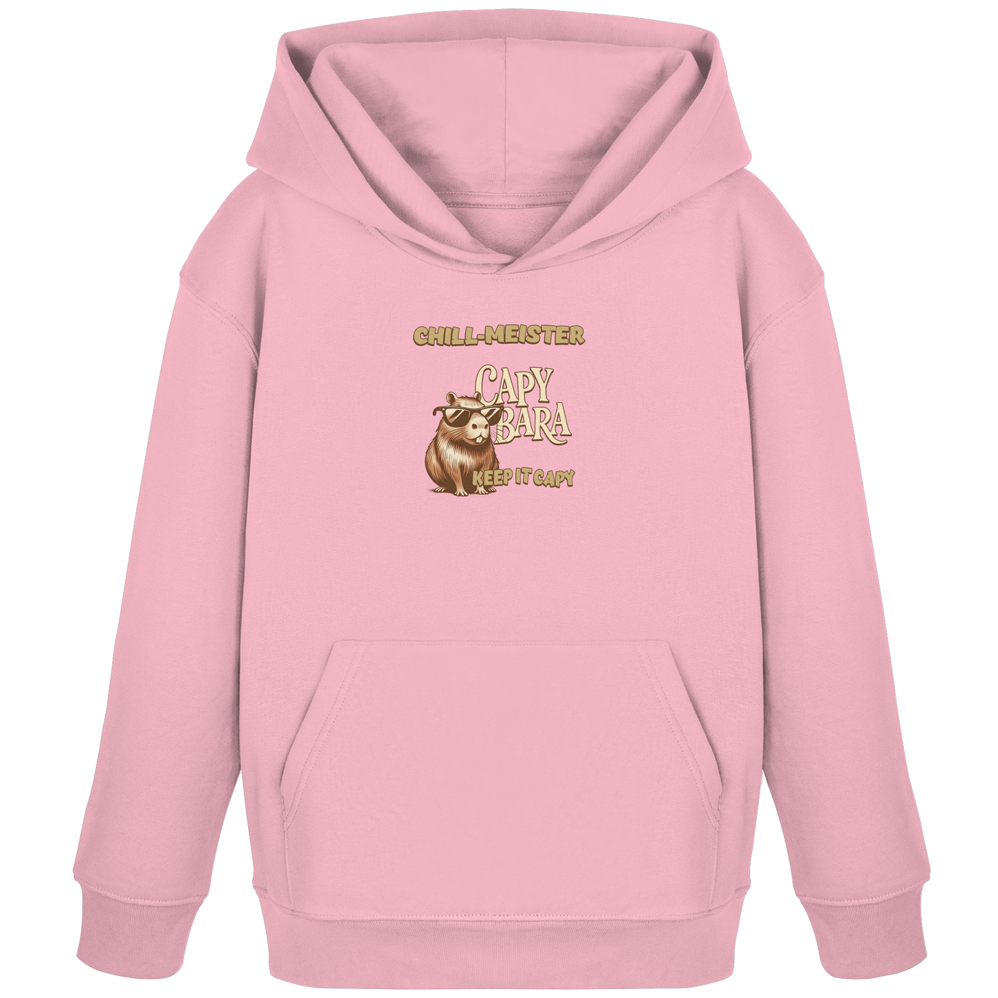 Chill-Meister Capybara – Doppel-Print (Front & Back) - Kids Organic Hoodie