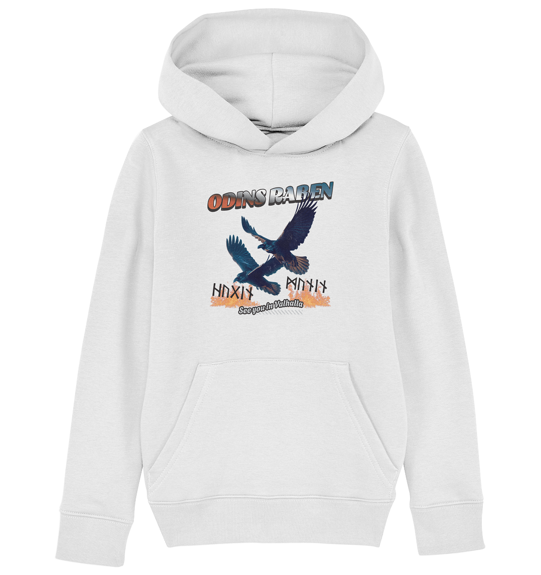 Raben Odins - Hugin und Munin - Kids Organic Hoodie