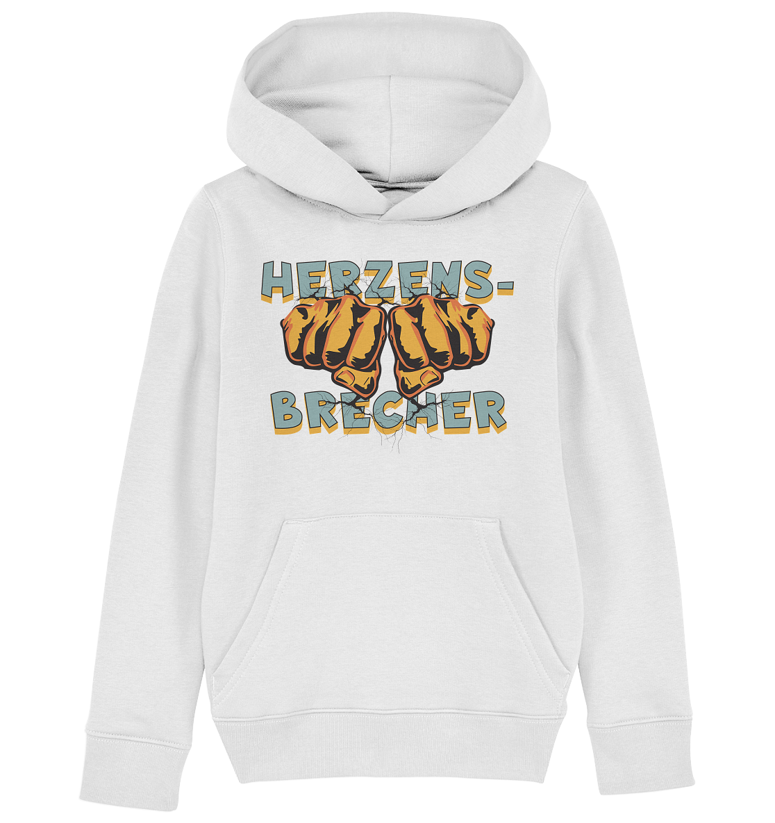 Herzensbrecher - Statement   - Kids Organic Hoodie