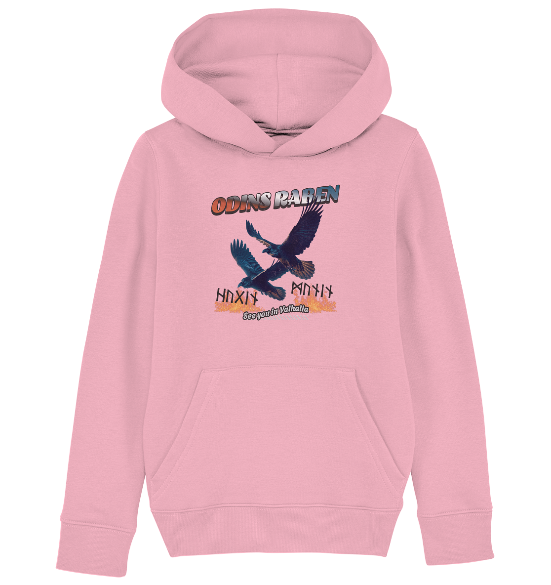 Raben Odins - Hugin und Munin - Kids Organic Hoodie