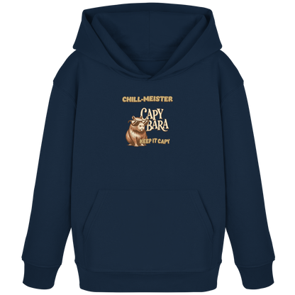 Chill-Meister Capybara – Doppel-Print (Front & Back) - Kids Organic Hoodie