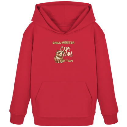 Chill-Meister Capybara – Doppel-Print (Front & Back) - Kids Organic Hoodie