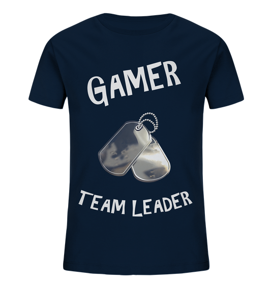 GAMER - TEAM LEADER - HUNDEMARKE - STREETWEAR - STATEMENT  - Kids Organic Shirt