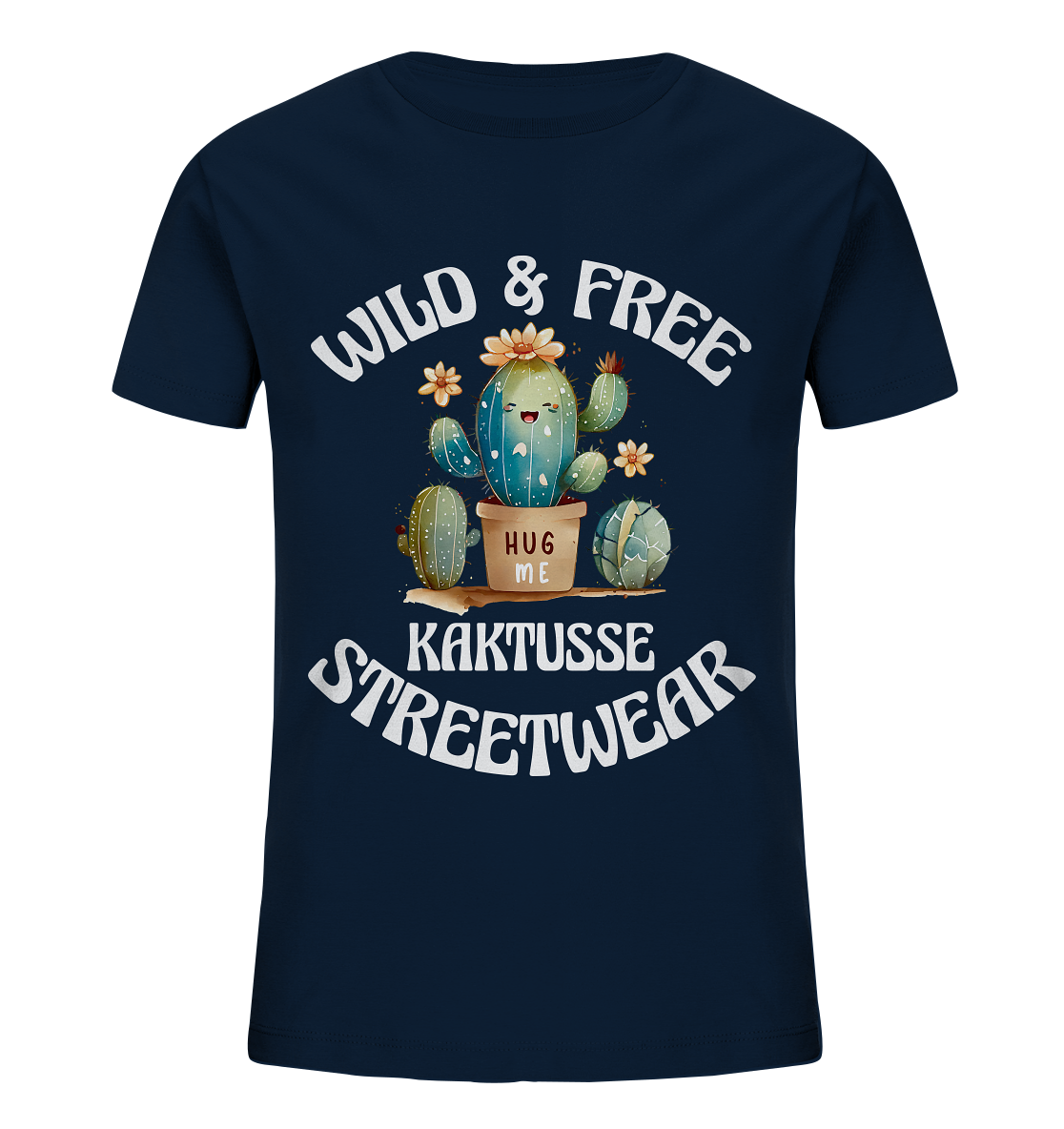 WILD & FREE NO 17 KAKTUSSE  - STREETWEAR - STATEMENT   - Kids Organic Shirt