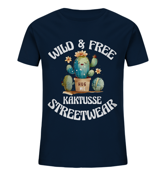 WILD & FREE NO 17 KAKTUSSE  - STREETWEAR - STATEMENT   - Kids Organic Shirt