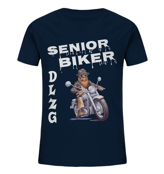 DLzG Opa Biker Fun Motiv 3- Kids Organic Shirt