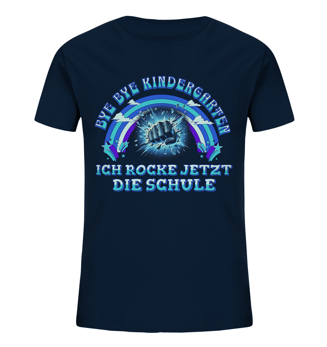 Jungen T-Shirt Bye Bye Kindergarten   - Kids Organic Shirt