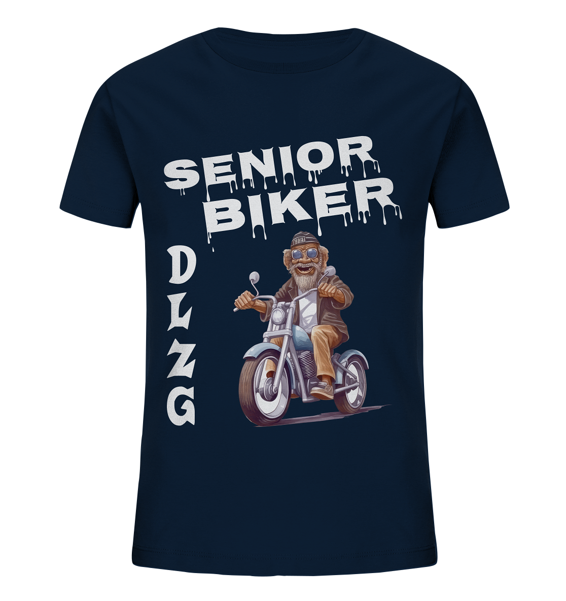 DLzG Opa Biker Fun Motiv 2- Kids Organic Shirt