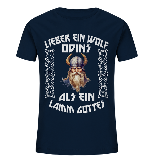 LIEBER EIN WOLF ODINS NO 4  - STREETWEAR - STATEMENT   - Kids Organic Shirt