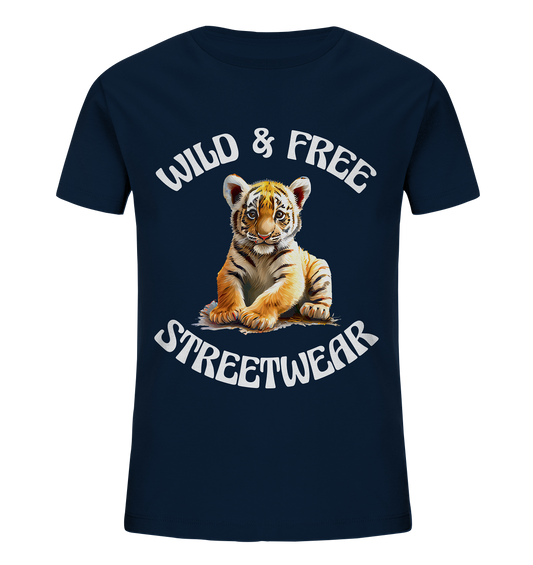 WILD & FREE NO 4 TIGERBABY STREETWEAR - STATEMENT  - Kids Organic Shirt