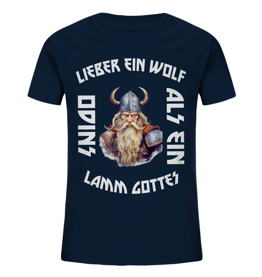 LIEBER EIN WOLF ODINS NO 2  - STREETWEAR - STATEMENT    - Kids Organic Shirt