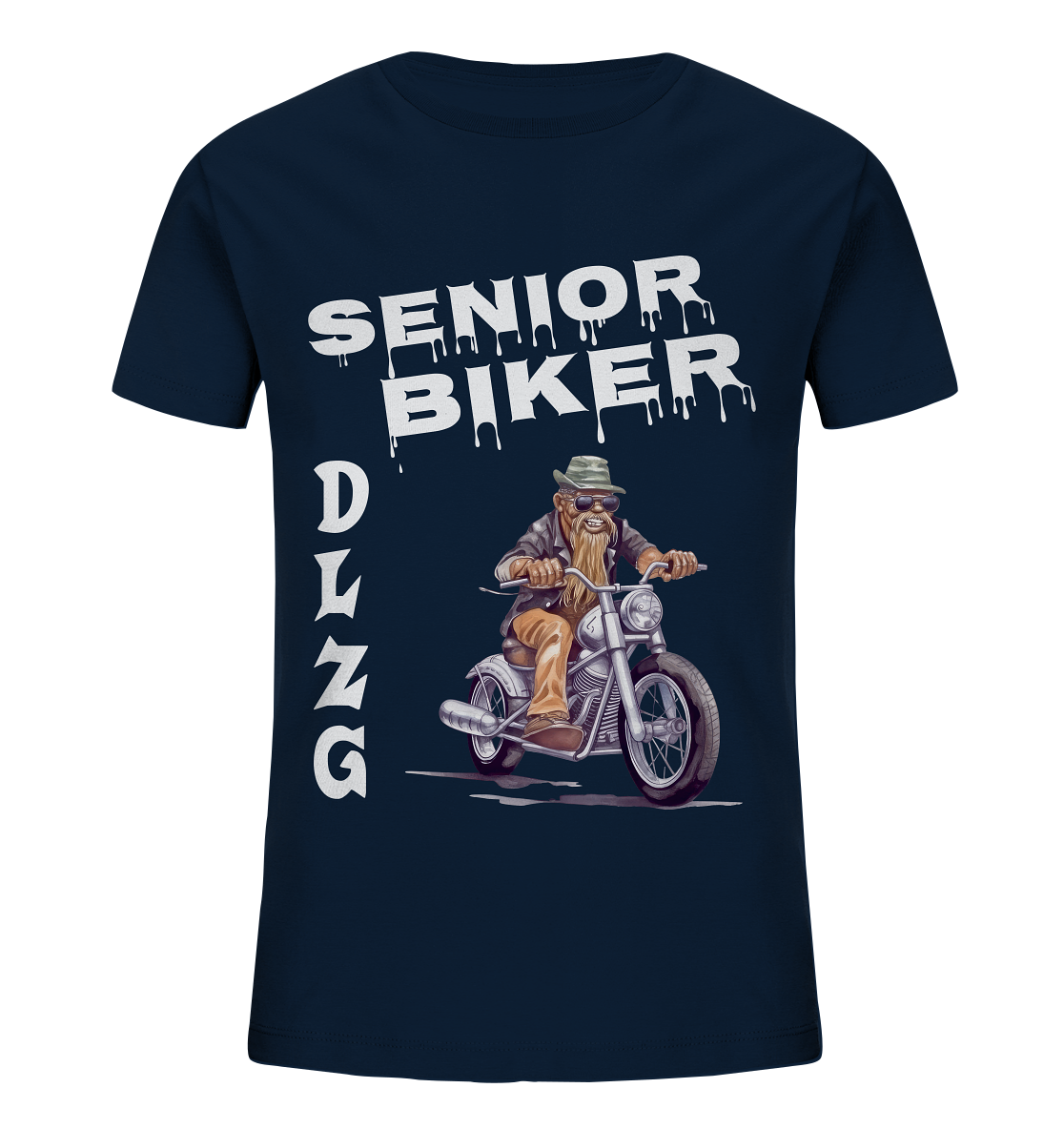 DLzG Opa Biker Fun Motiv 1- Kids Organic Shirt