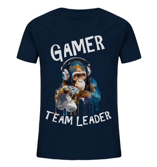 GAMER - TEAM LEADER MONKEY STREETWEAR - STATEMENT - Kids Organic Shirt