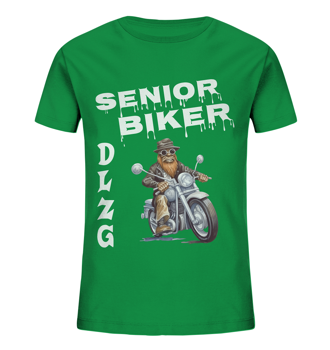 DLzG Opa Biker Fun Motiv 3- Kids Organic Shirt