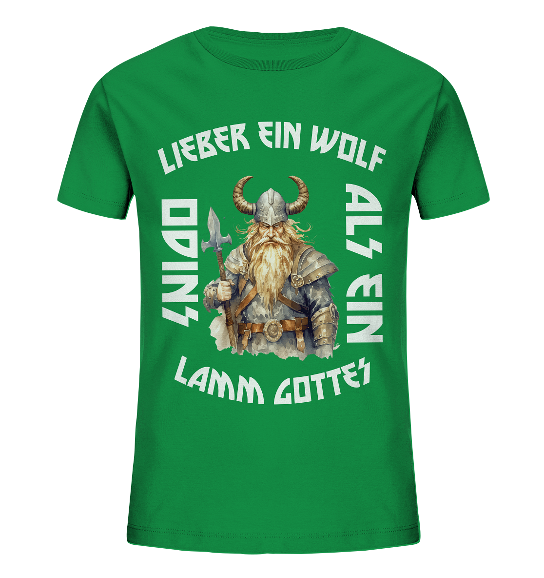 LIEBER EIN WOLF ODINS NO 3  - STREETWEAR - STATEMENT     - Kids Organic Shirt