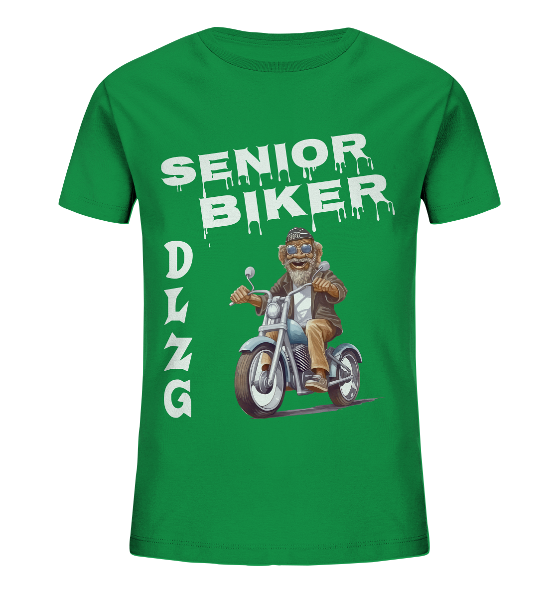 DLzG Opa Biker Fun Motiv 2- Kids Organic Shirt