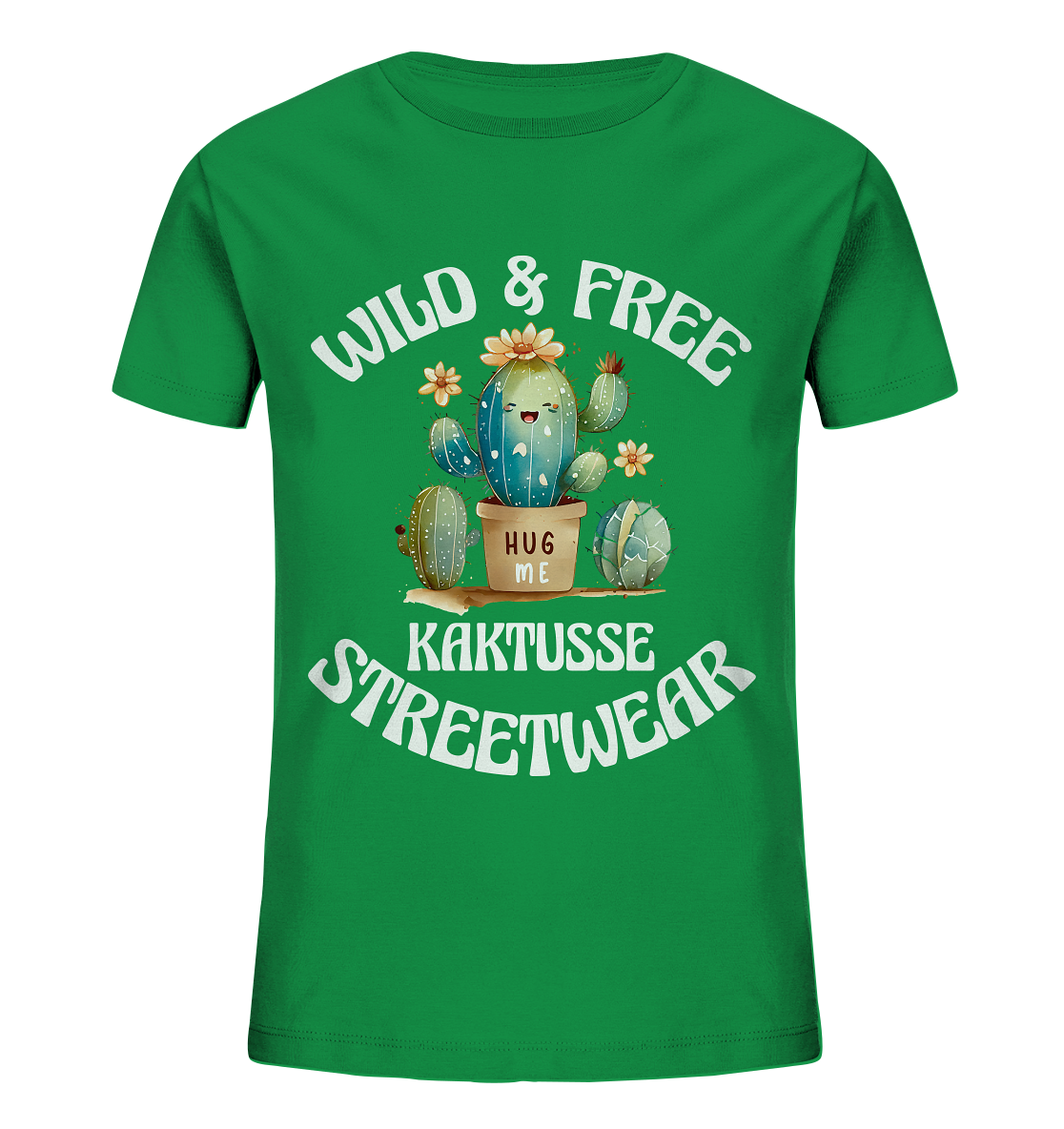 WILD & FREE NO 17 KAKTUSSE  - STREETWEAR - STATEMENT   - Kids Organic Shirt