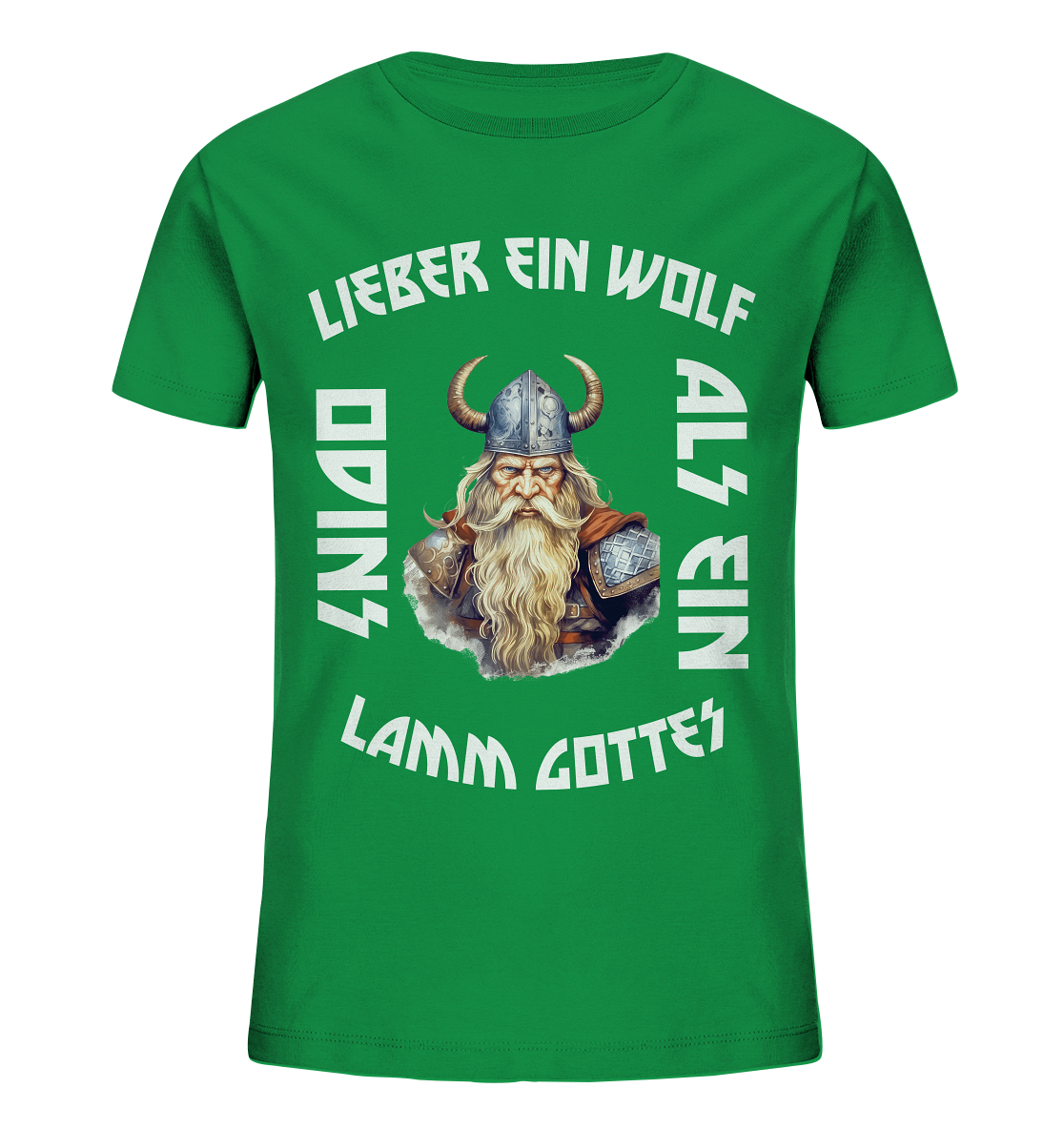 LIEBER EIN WOLF ODINS NO 2  - STREETWEAR - STATEMENT    - Kids Organic Shirt