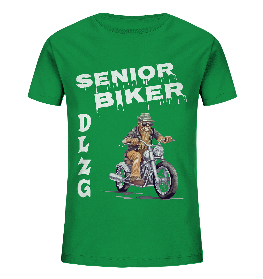 DLzG Opa Biker Fun Motiv 1- Kids Organic Shirt