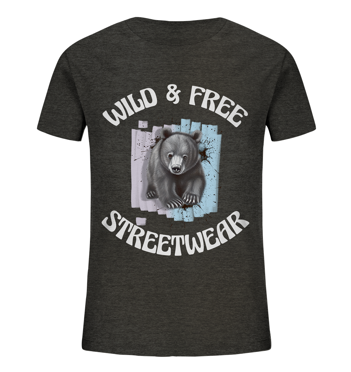 WILD & FREE NO 7 BABY BEAR - STREETWEAR - STATEMENT  - Kids Organic Shirt