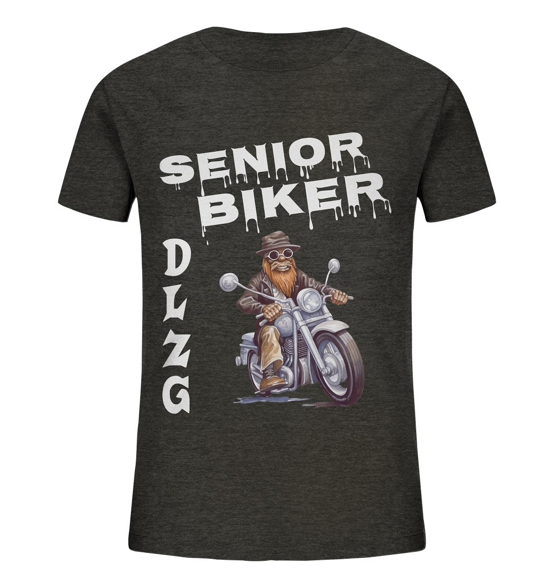 DLzG Opa Biker Fun Motiv 3- Kids Organic Shirt