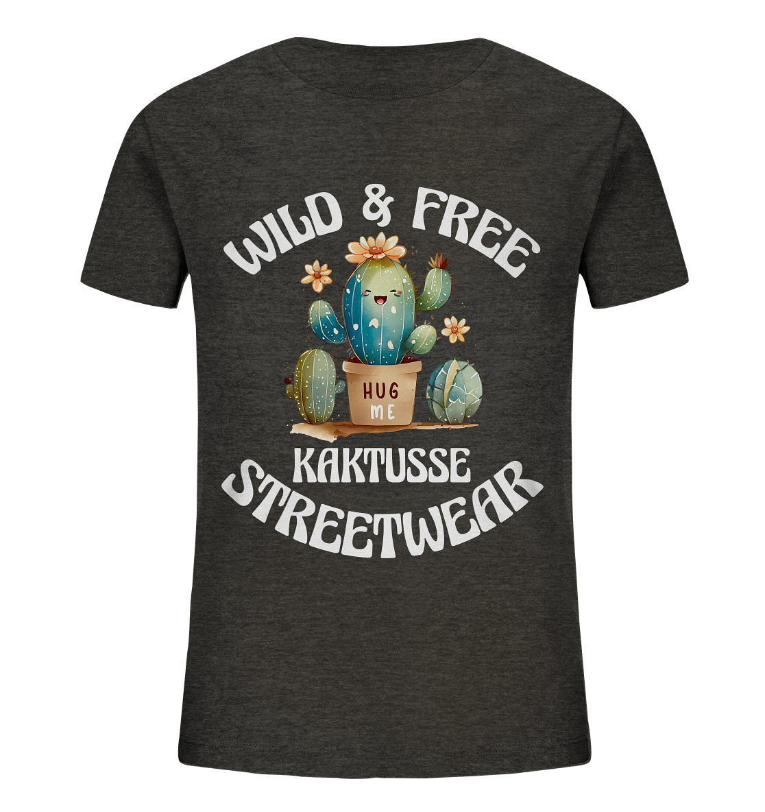 WILD & FREE NO 17 KAKTUSSE  - STREETWEAR - STATEMENT   - Kids Organic Shirt