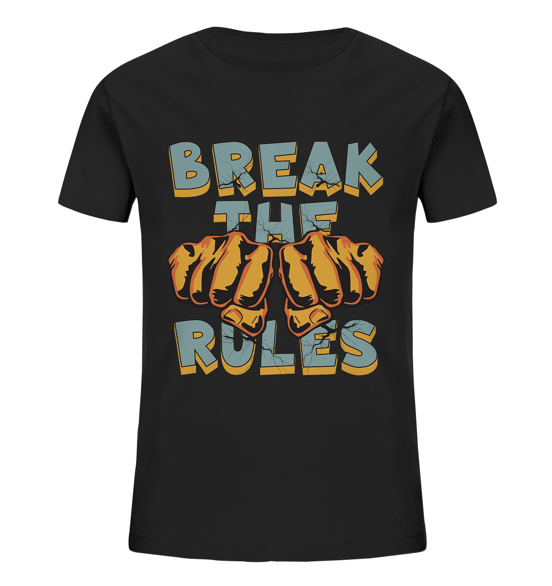 Break the Rules - Statement  - Kids Organic Shirt