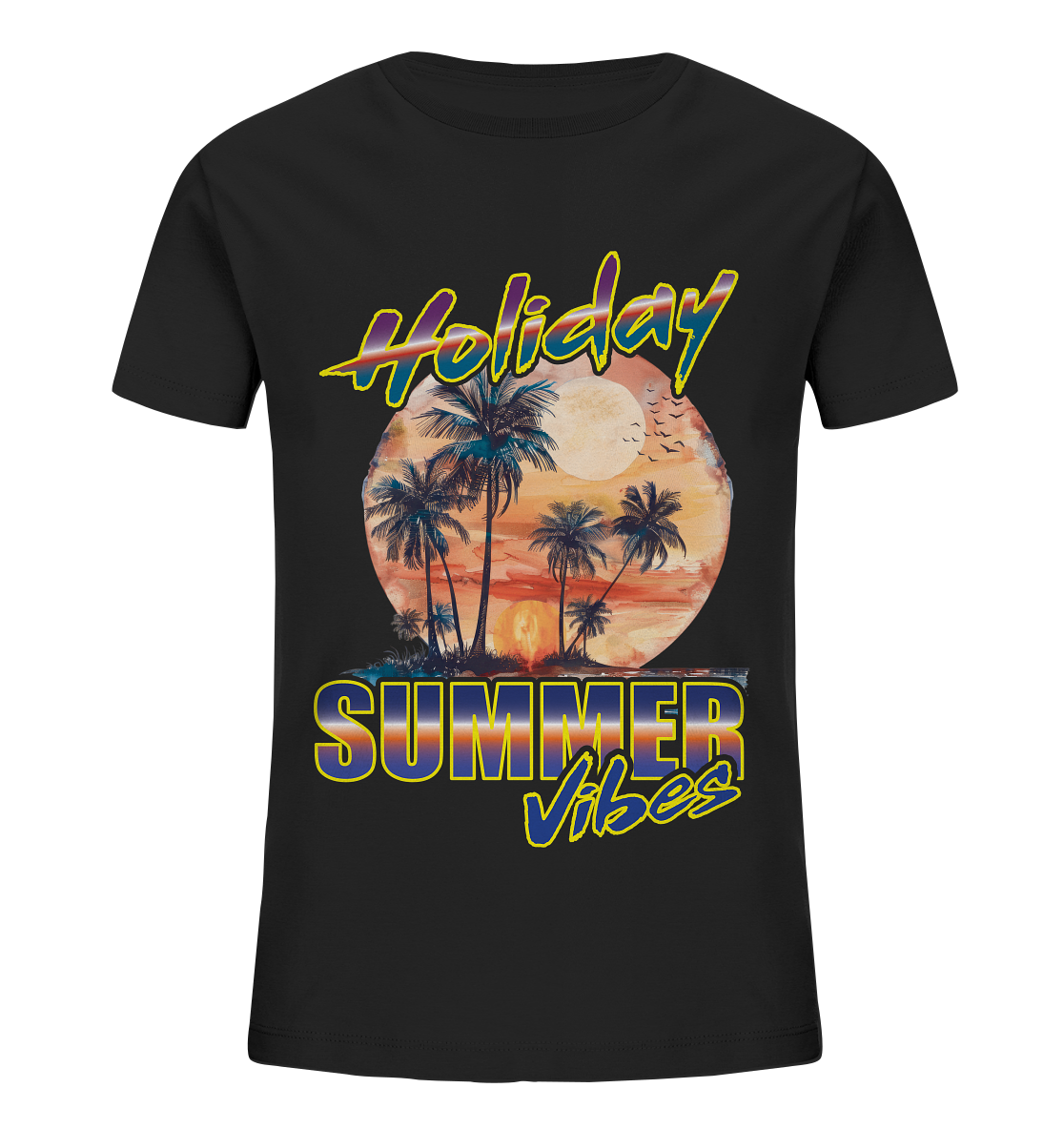 Urlaubs Shirt Holiday Summer Vibes - Kids Organic Shirt