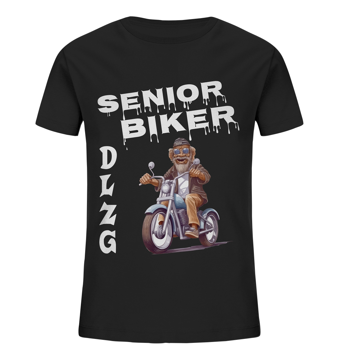 DLzG Opa Biker Fun Motiv 2- Kids Organic Shirt