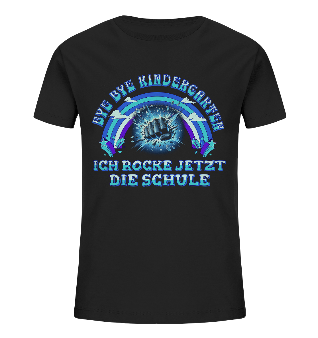 Jungen T-Shirt Bye Bye Kindergarten   - Kids Organic Shirt