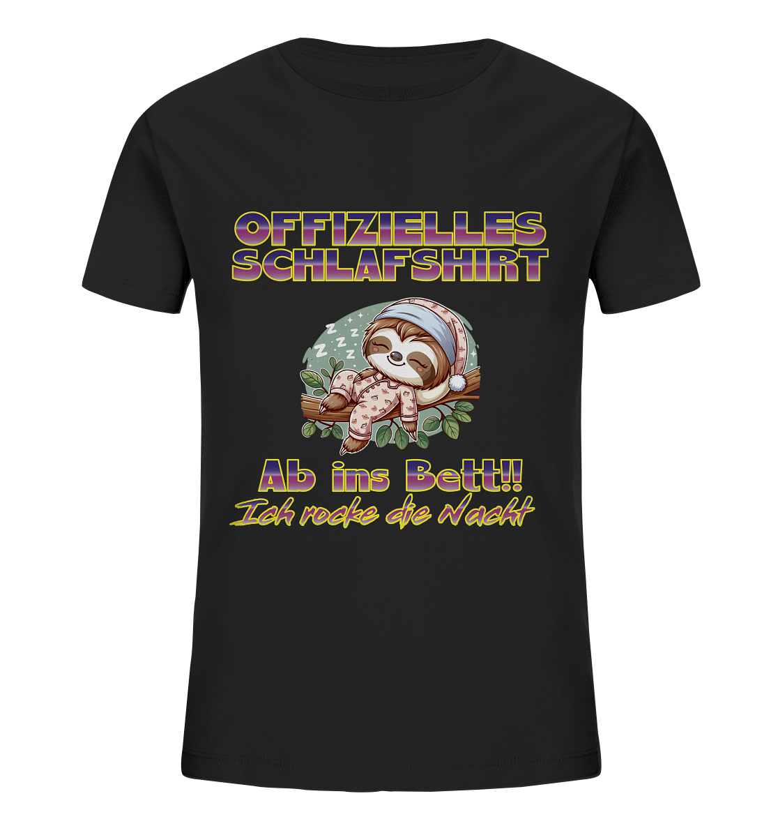 Schlafshirt - Ich rocke die Nacht - Kinder Organic Shirt