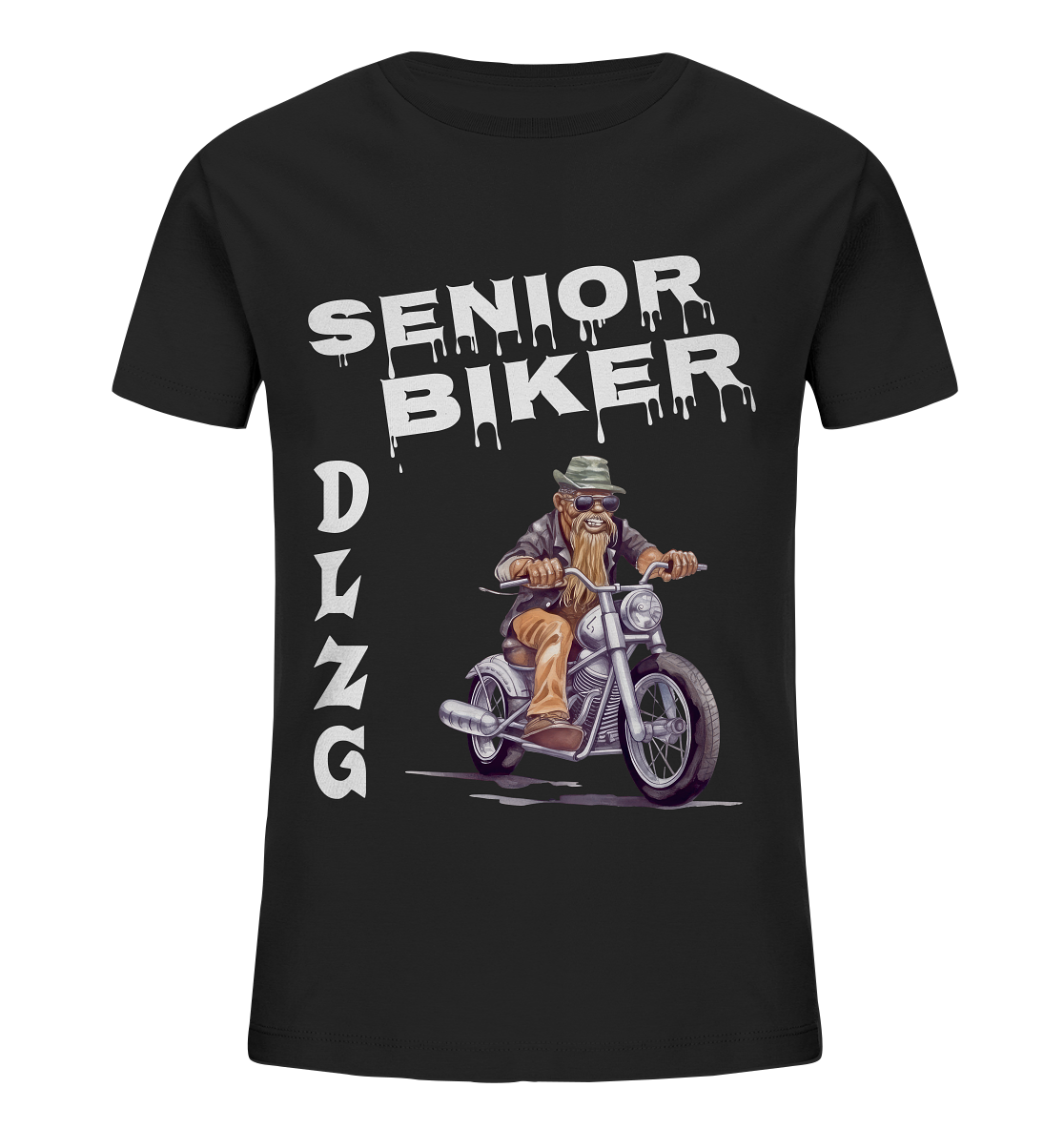 DLzG Opa Biker Fun Motiv 1- Kids Organic Shirt