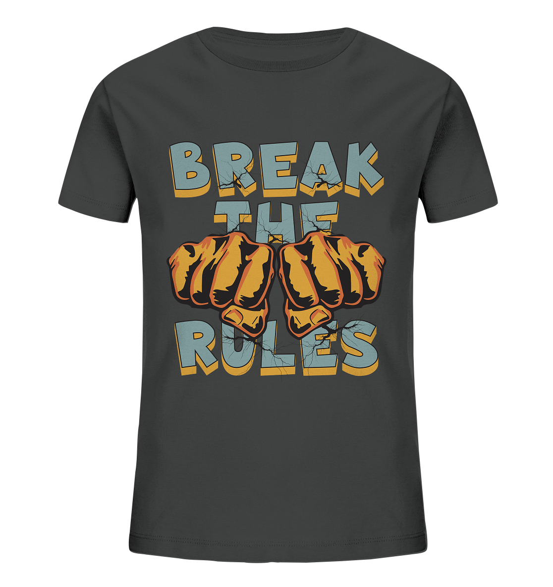 Break the Rules - Statement  - Kids Organic Shirt