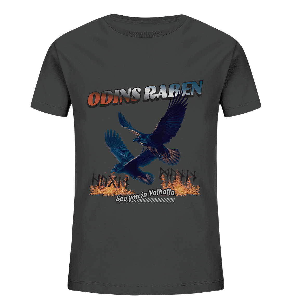 Raben Odins - Hugin und Munin - Kids Organic Shirt